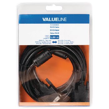 VLCB32000B50 Dvi kabel dvi-d 24+1-pins male - dvi-d 24+1-pins male 5.00 m zwart Verpakking foto
